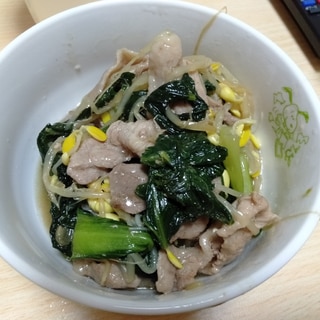 豚肉ほうれん草炒め